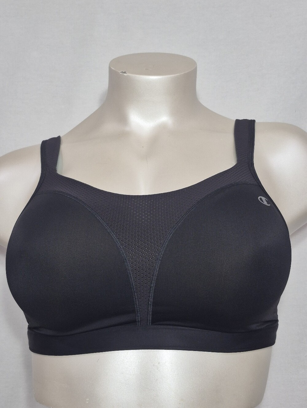 36DD Champion 1602 Spot Comfort Wire Free Sport Bra Black